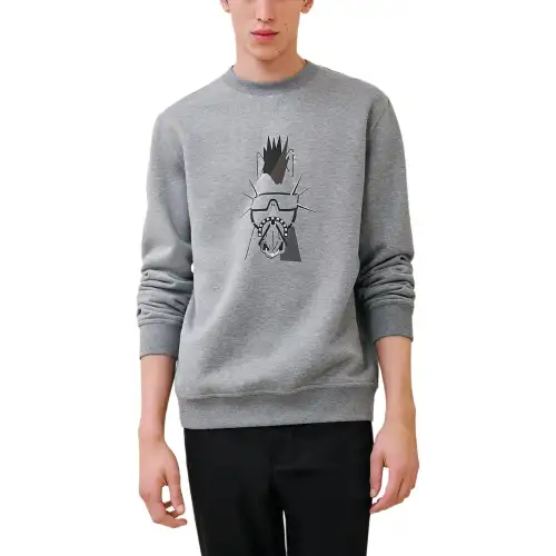 HERMES SS24 Sweatshirt Men's Gray