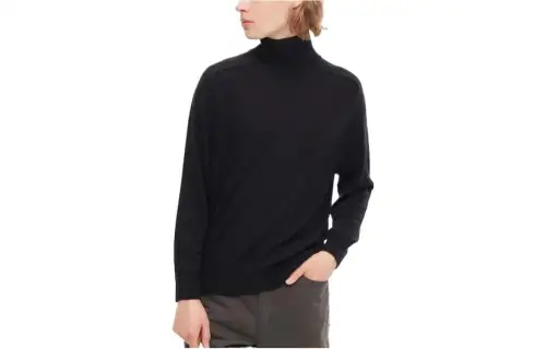 UNIQLO Sweaters Men's Black Turtleneck Moderate Other