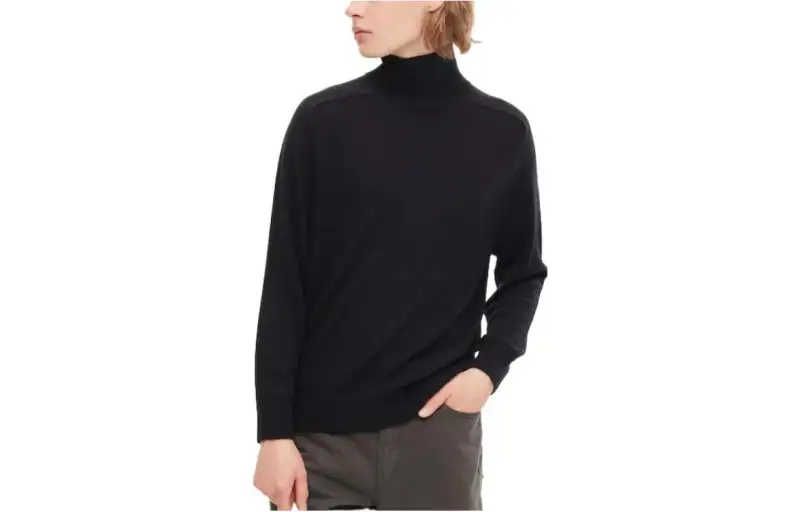 UNIQLO Sweaters Men's Black Turtleneck Moderate Other