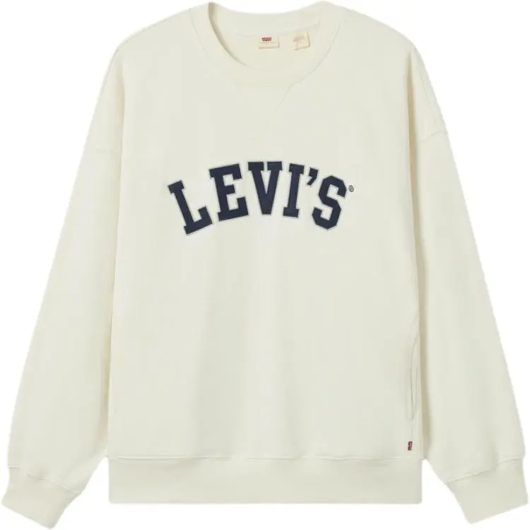 Levi's Sweatshirts Men's Beige Crew Neck Moderate