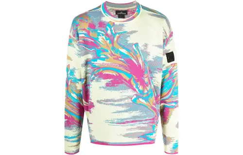 STONE ISLAND SS22 Sweater Men's Multicolor