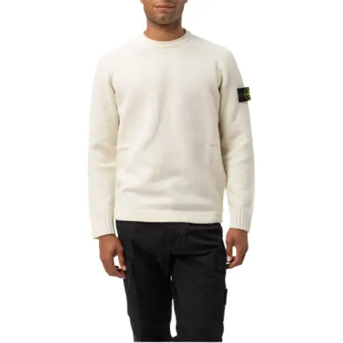 STONE ISLAND Logo Patch Crewneck Jumper