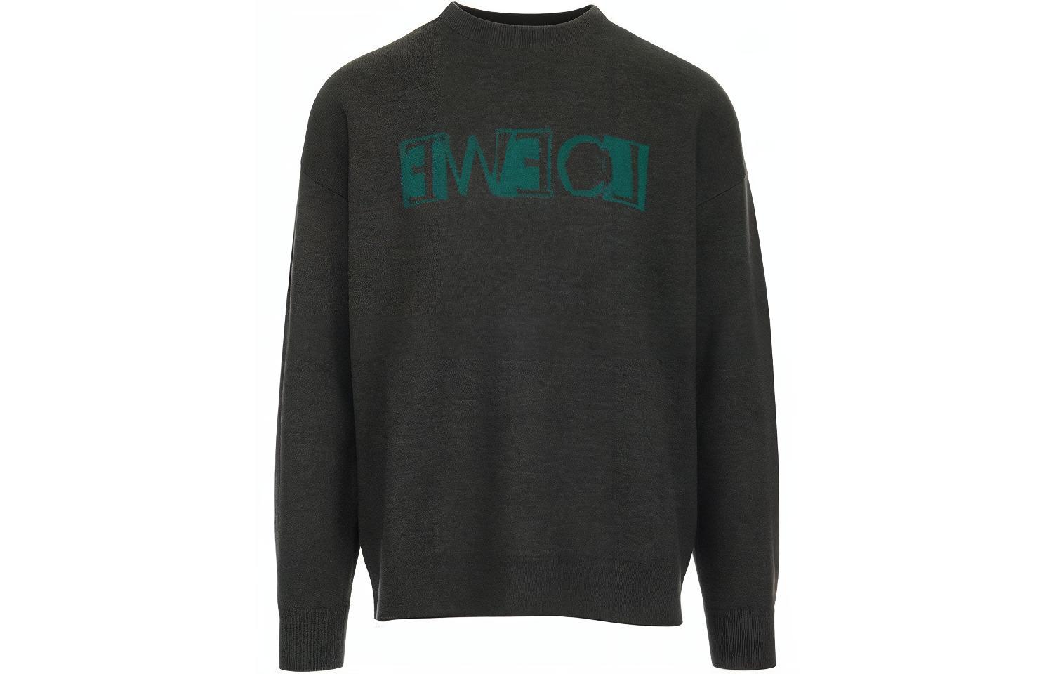 LOEWE Sweaters Men's Green Crew Neck Moderate Other