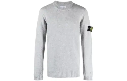 STONE ISLAND Sweaters Men's Gray Crew Neck Moderate Other