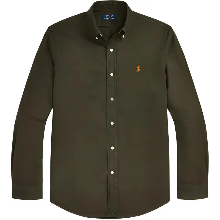 Polo Ralph Lauren FW24 Shirt Classic Version Men's Olive Green