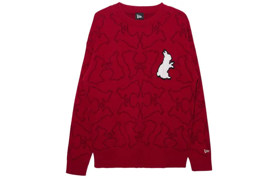 New Era Sweaters Unisex Red Crew Neck Moderate Other