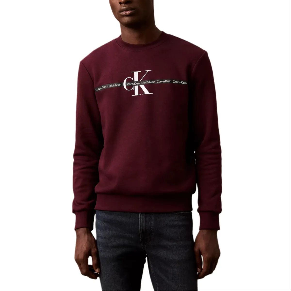 CALVIN KLEIN Sweatshirt Men's Burgundy