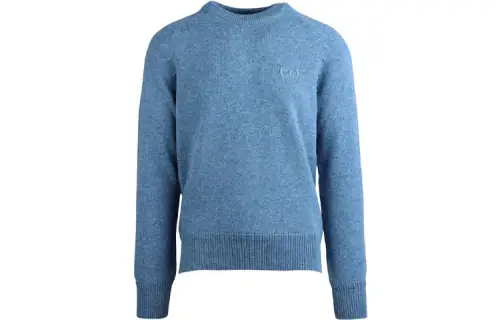 DIOR Quarterly New Products Sweaters Men's Blue Crew Neck Moderate Other