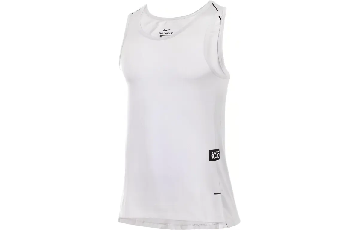Nike Tank Tops Men's White Crew Neck Moderate Other