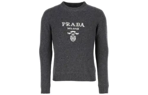 PRADA SS23 Cashmere Sweater Men's Gray