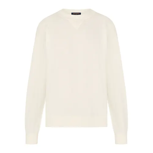 LOUIS VUITTON Cashmere Sweater Men's Ecru