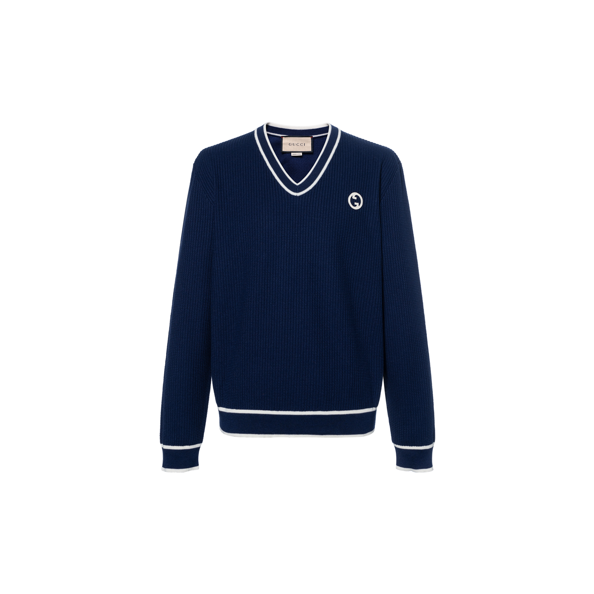 GUCCI Logo-patch Cotton-wool Sweatshirt