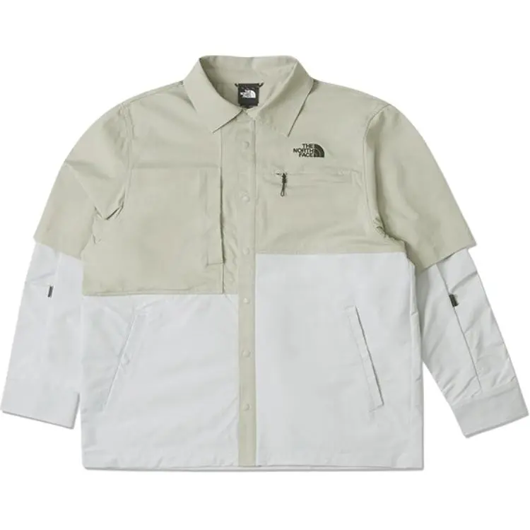 THE NORTH FACE Shirts Men's Gray Lapel Moderate Other