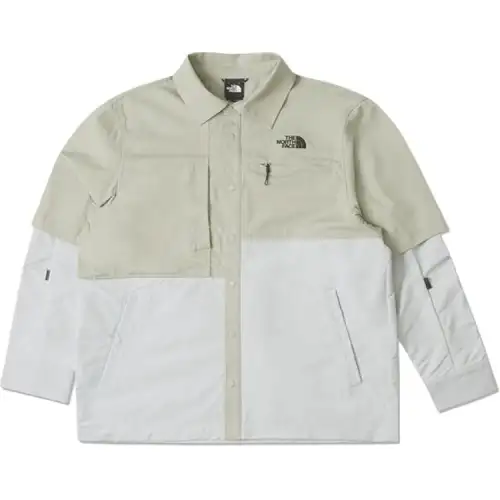 THE NORTH FACE Shirts Men's Gray Lapel Moderate Other