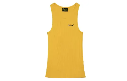 Drew house Letter Logo Series Tank Tops Unisex Gold Other