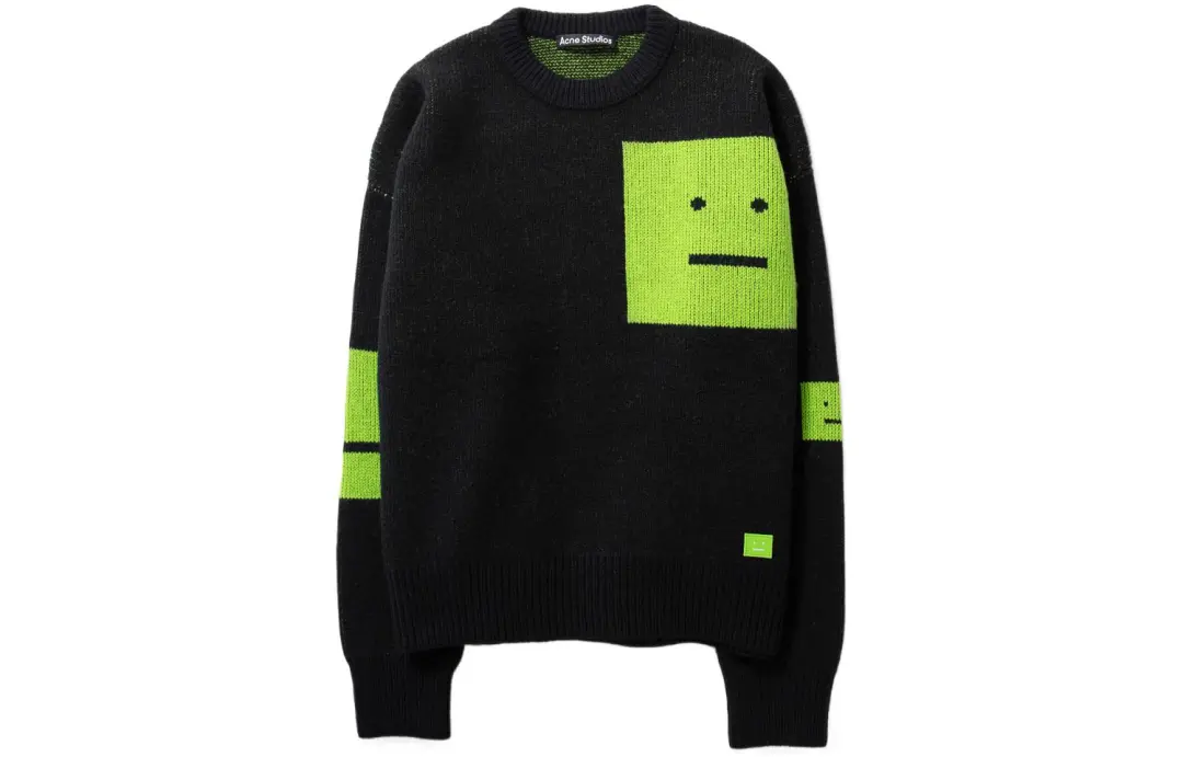Acne Studios Sweaters Unisex Black Crew Neck Moderate A Line