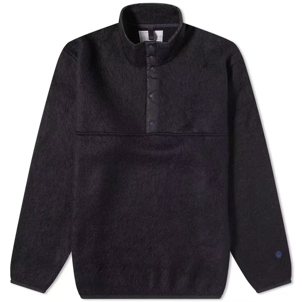 Мужской свитер nanamica Mohair Sweater (черный)