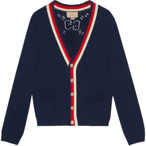 GUCCI SS23 Sweater Men's Navy Blue