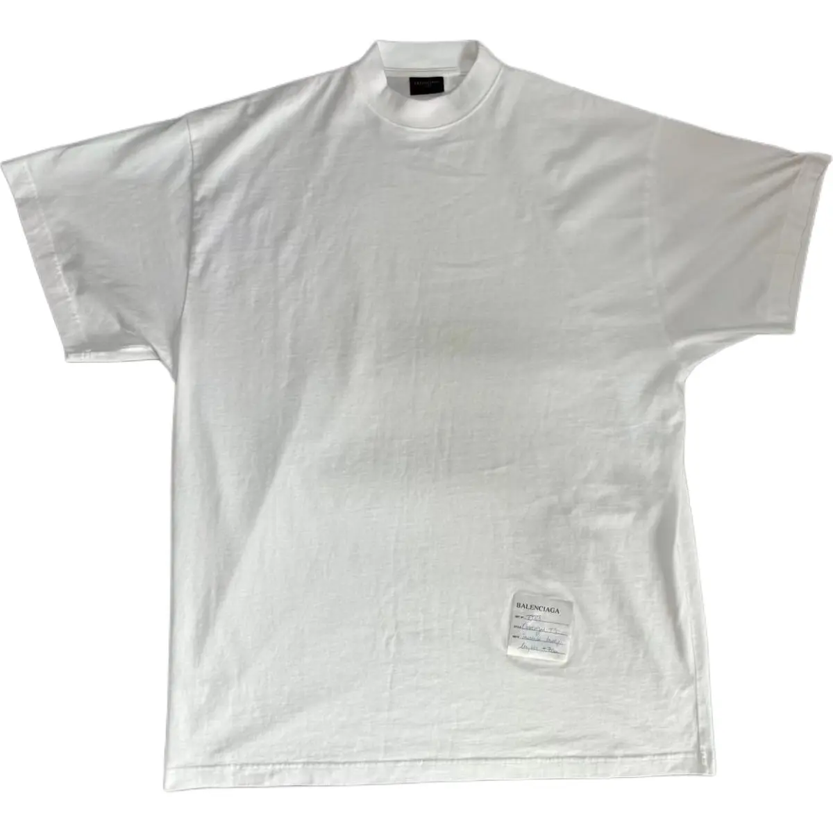 Balenciaga T Shirt Loose Fit Unisex White