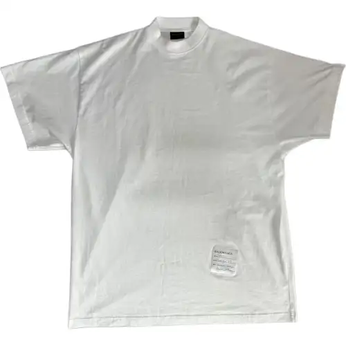 Balenciaga T Shirt Loose Fit Unisex White