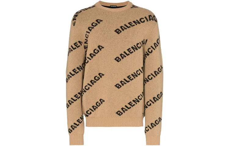 Balenciaga Sweater Loose Fit Men's Brown