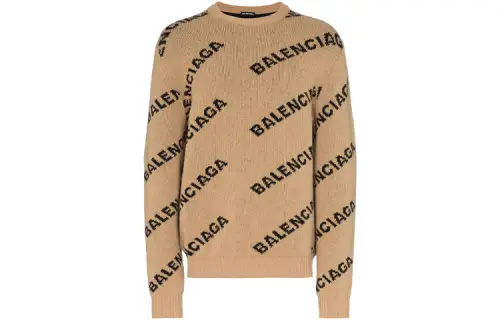 Balenciaga Sweater Loose Fit Men's Brown