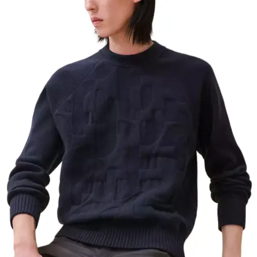 HERMES Sweater Men's Ocean Blue