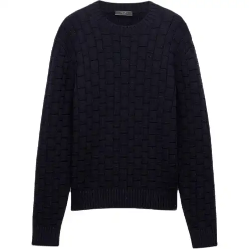 PRADA Crewneck Ribbed Knit Jumper