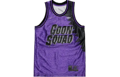 Nike X Space Jam: A New Legacy Joint LeBron “Tune Squad” Contrast Print Quick-Drying Sports Basketball Vest Asian Edition Men’s Purple