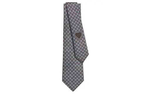 HERMES Love Love Ties Men's Gray