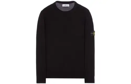 STONE ISLAND Sweaters Men's Charcoal Black Crew Neck Moderate Other