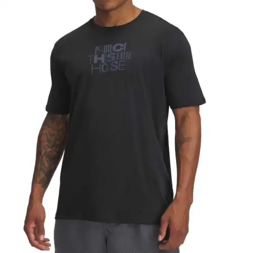 Under Armour Stacked T Shirt Men's Black