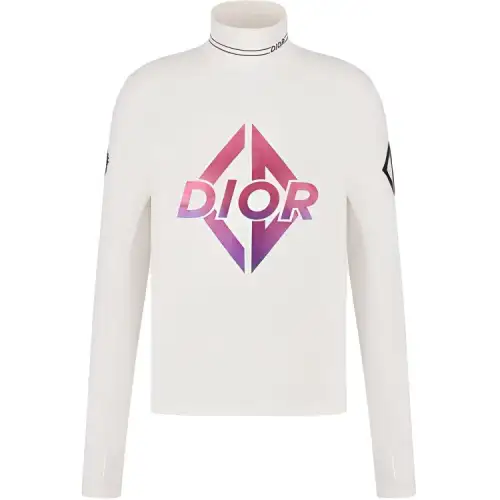 Dior 2010s high neck long-sleeve top