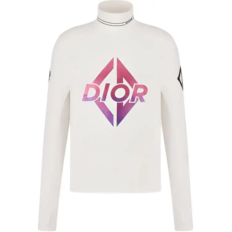 Dior 2010s high neck long-sleeve top
