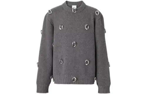 Burberry FW22 Cashmere Sweater Men's Gray