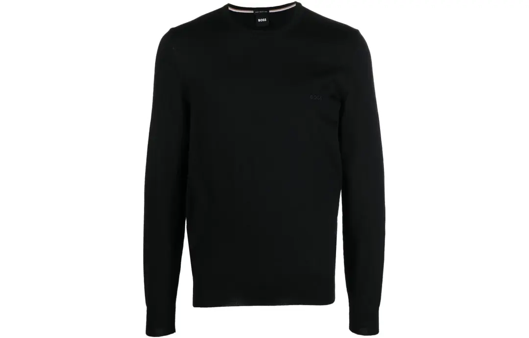 Boss HUGO BOSS Logo Embroidered Crewneck Jumper