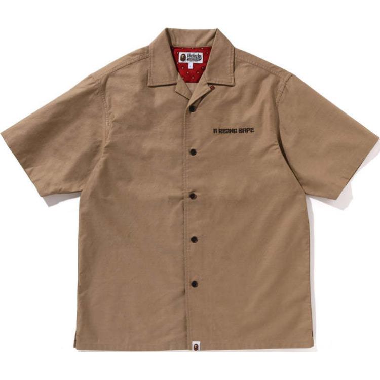 Bape Dragon Embroidery Open Collar Shirt