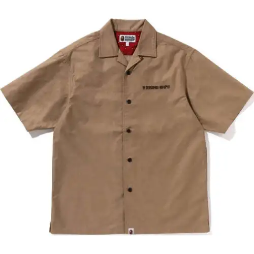 Bape Dragon Embroidery Open Collar Shirt