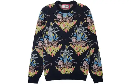 GUCCI Sweaters Men's Black Crew Neck Moderate Other