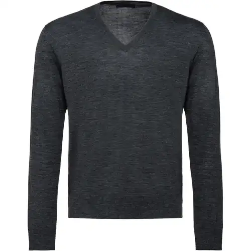 knitted v-neck sweater