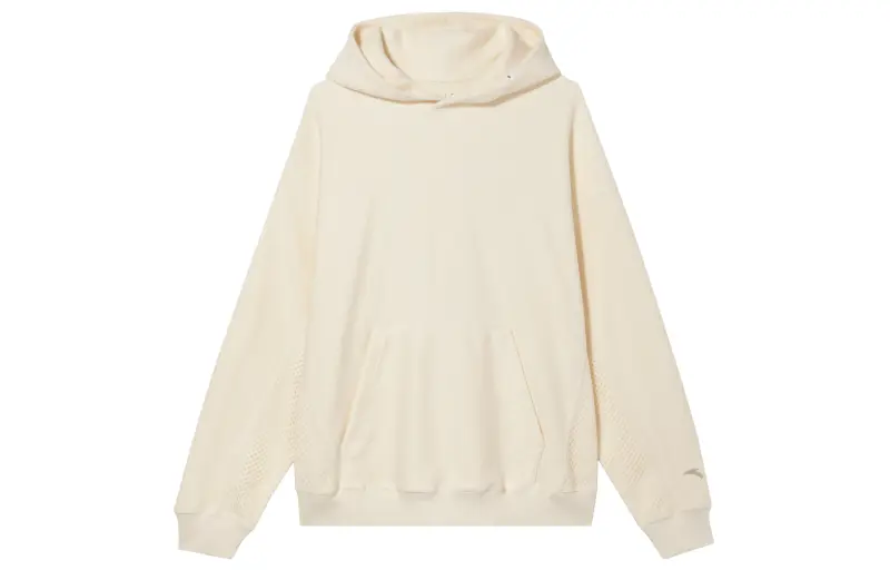 ANTA Sweatshirts Men's Beige Hooded Moderate Regular