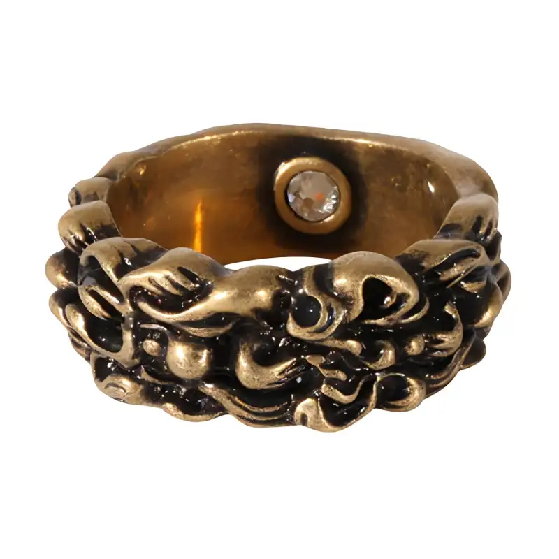 GUCCI Pre Owned 2010s Textured Ring