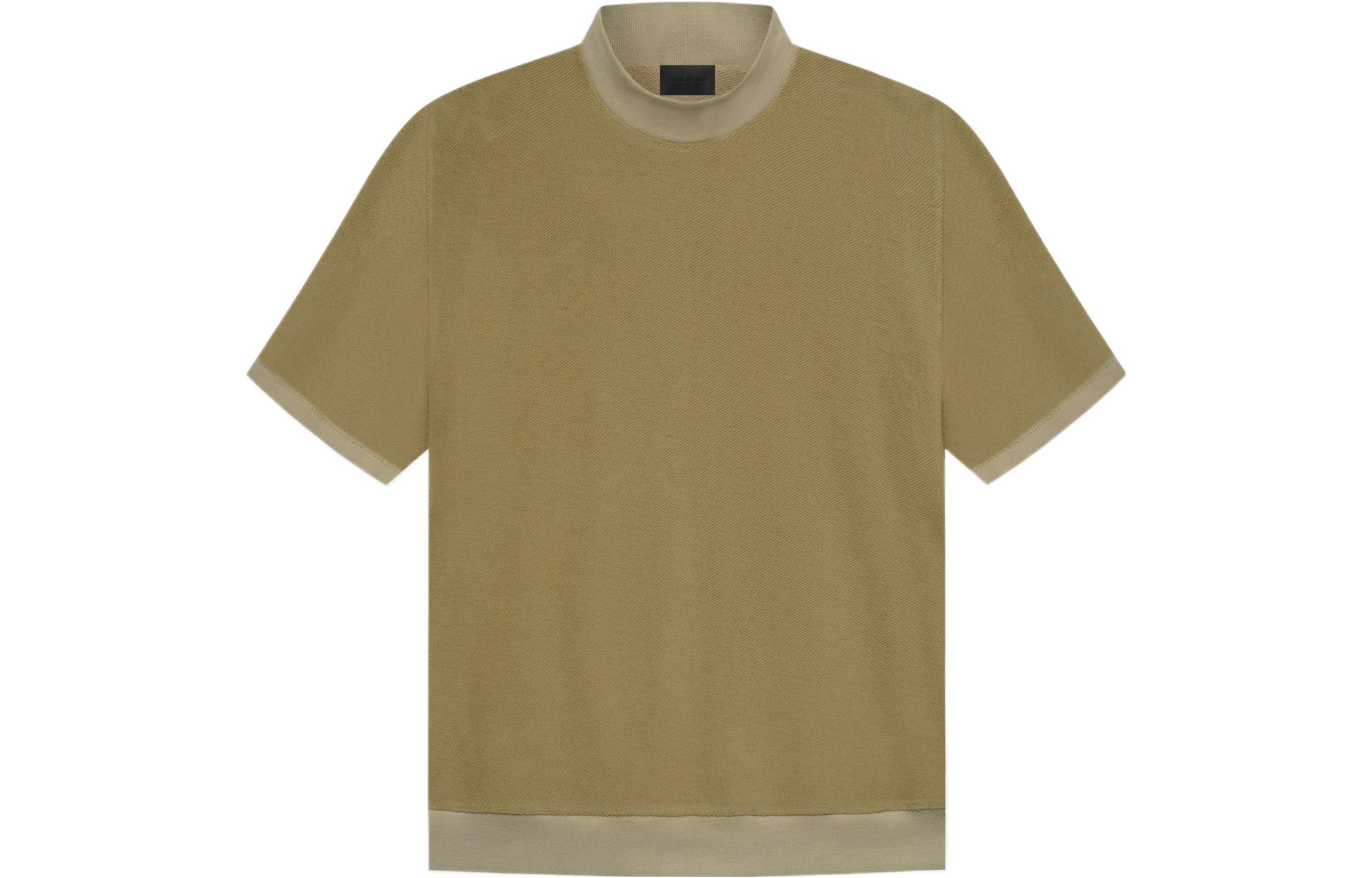 Мужская футболка Fear Fear of God Inside Out Mock Neck Sweatshirt Army (хаки)