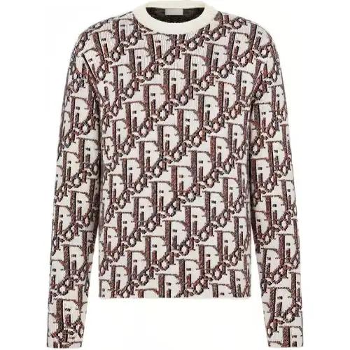 Christian DIOR Pre Owned 10's DIOR Oblique Sweater