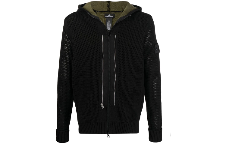 STONE ISLAND SS21 Fitted Knitwear Men's Black