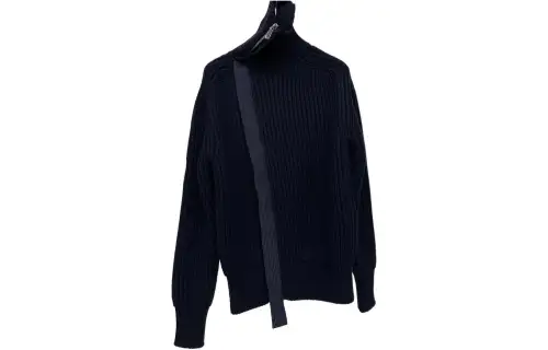 DIOR Quarterly New Products Sweaters Men's Dark Blue Turtleneck Moderate Other