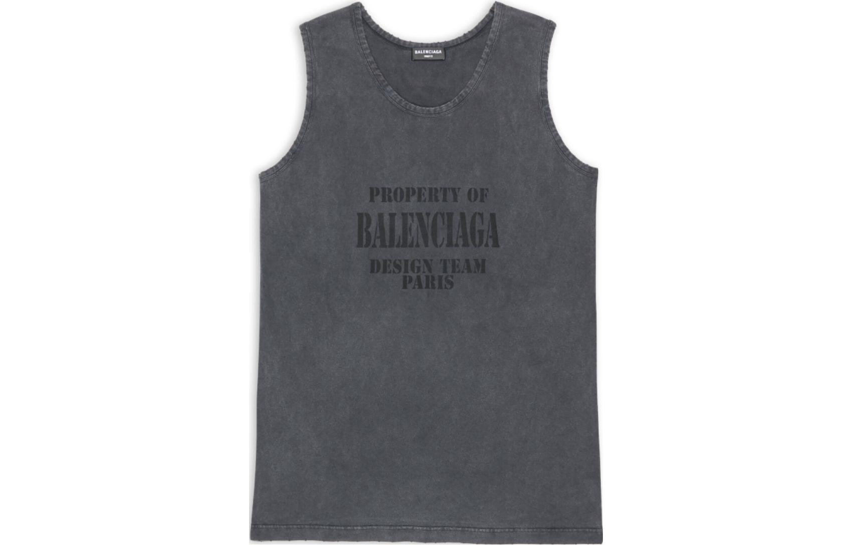 Мужская футболка Balenciaga Design Team (черная)