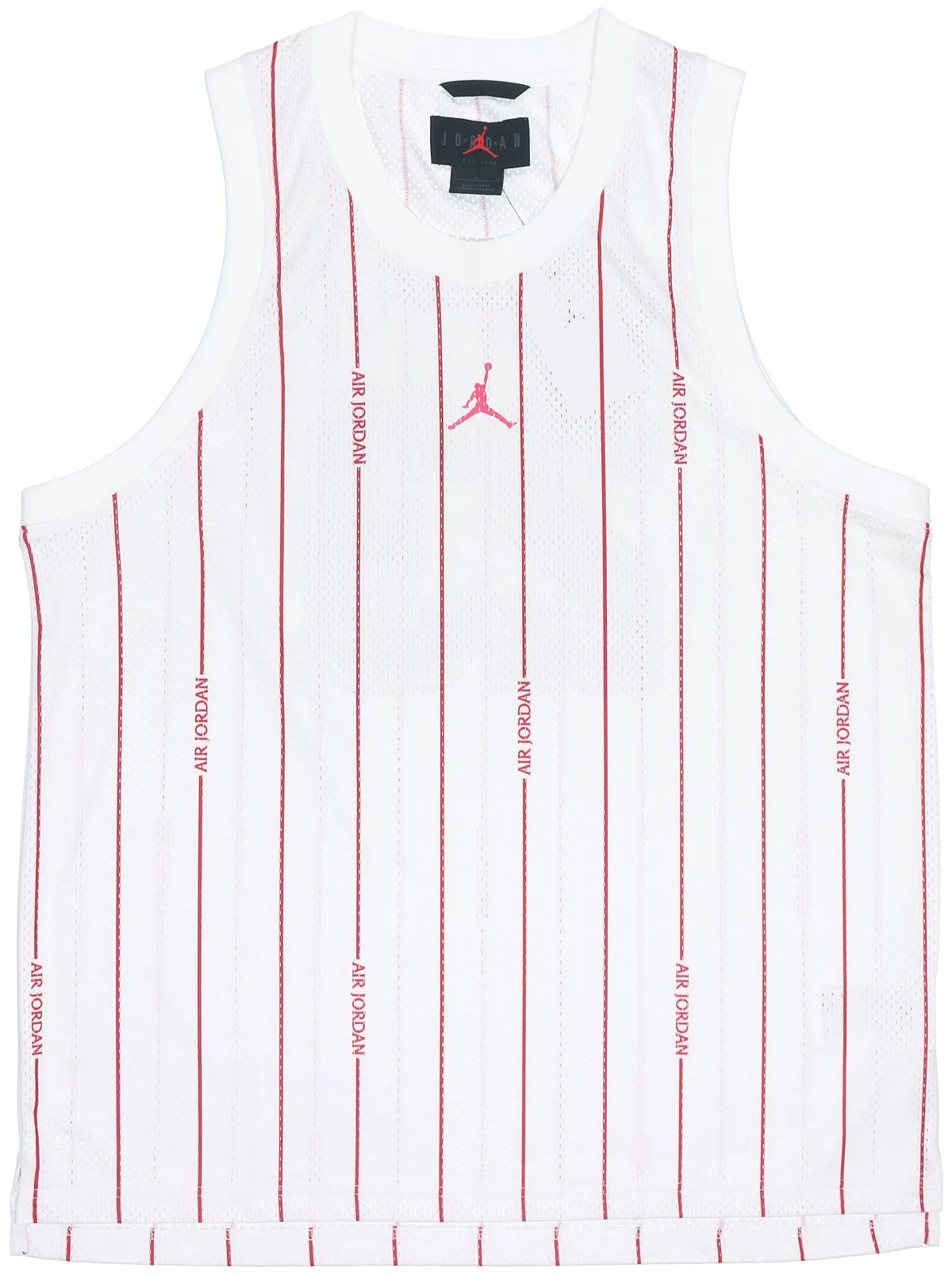 Jordan Tank Tops Men's White Crew Neck Moderate Straight Fit