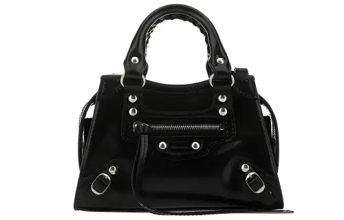 Balenciaga Leather Handbag Women's Black