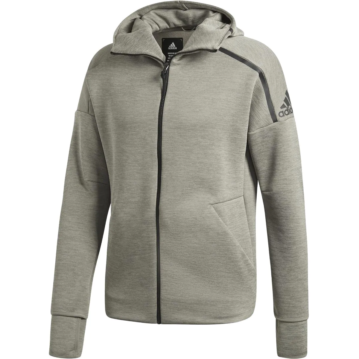 Adidas, sports suit with hood with zipper, jacket